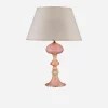 Seguso Pink and Gold Murano Glass Jellyfish Table Lamp