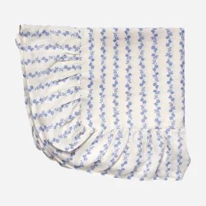 Seppele Stripe Frill Tablecloth Cornflower