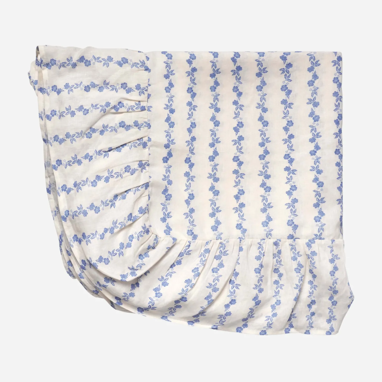 seppele_stripe_frill_tabl_0.webp Seppele Stripe Frill Tablecloth Cornflower