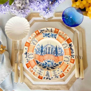 Set of Four Octagon Placemats Oat