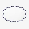 Set of Four Sapphire Scallop Placemats