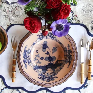 Set of Four Sapphire Scallop Placemats