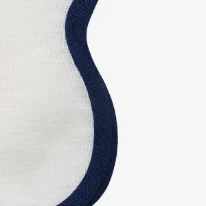 Set of Four Sapphire Scallop Napkins
