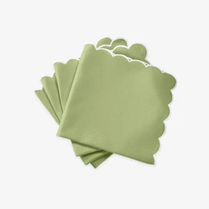 Set of Four Savannah Gardens Green Napkins