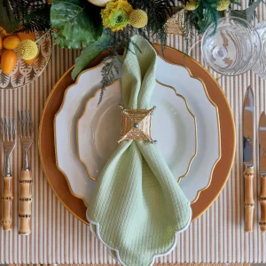 Set of Four Savannah Gardens Green Placemats