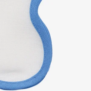 Set of Four Sky Blue Scallop Napkins