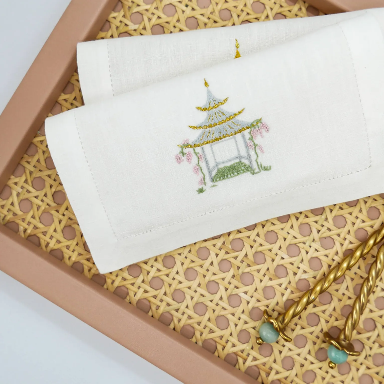 set_of_six_pagoda_embroid_4.webp Set of Six Pagoda Embroidered Cocktail Napkins