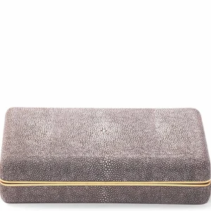 Shagreen Card Case - Chocolate