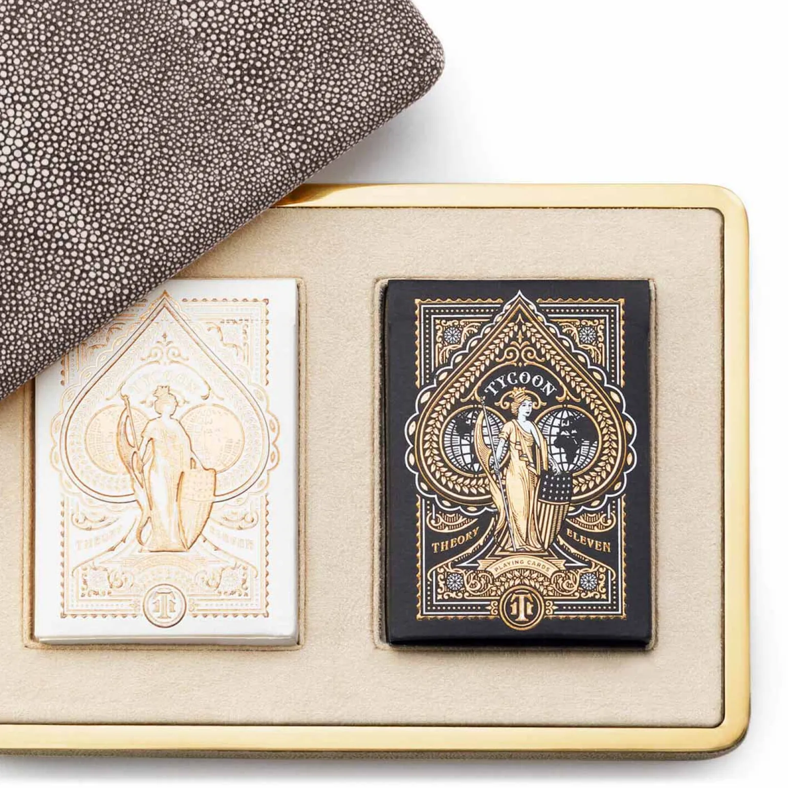 shagreen_card_case__choco_2.webp Shagreen Card Case - Chocolate