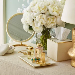 Shagreen Vanity Tray - Cream