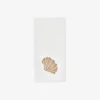 Shell Embroidered Napkin