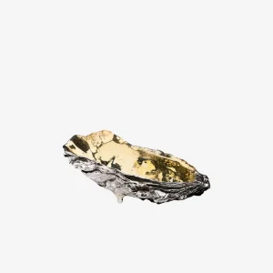 Silver and Gold Vermeil Oyster Shell Salt Cellar