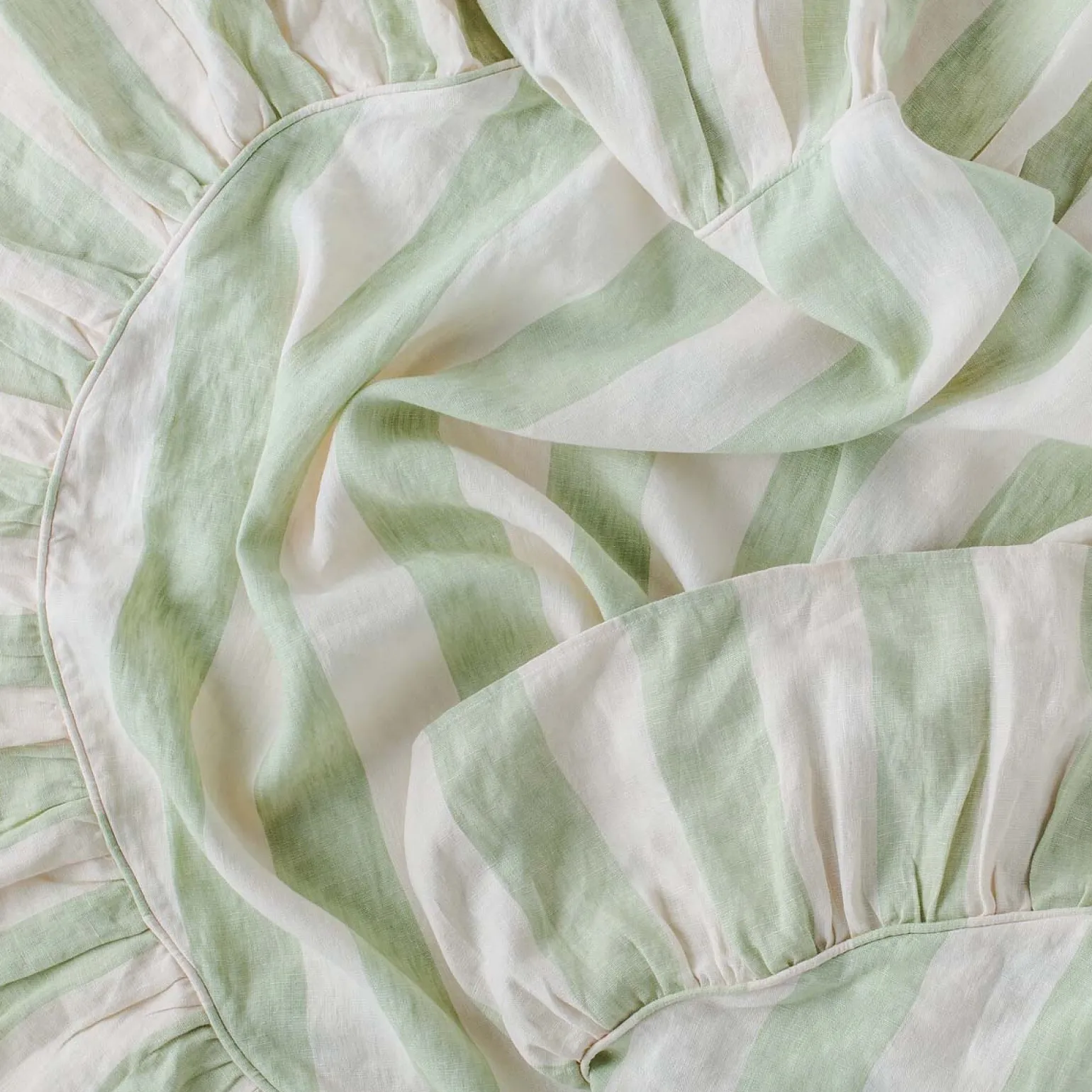 sirkus_stripe_frill_round_1.webp Sirkus Stripe Frill Round Tablecloth Pistachio