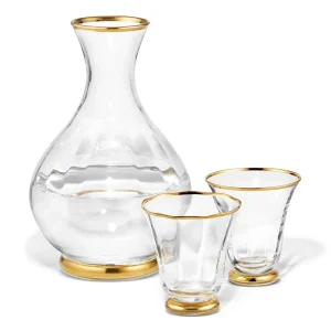 Sophia Gold Rimmed Carafe