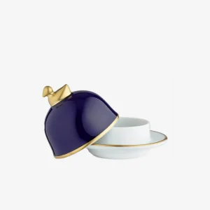 Sous Le Soleil Sevres Blue Butter Dish