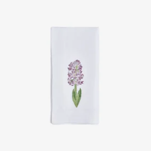 Spring Flower Embroidered Dinner Napkin - Set of 4