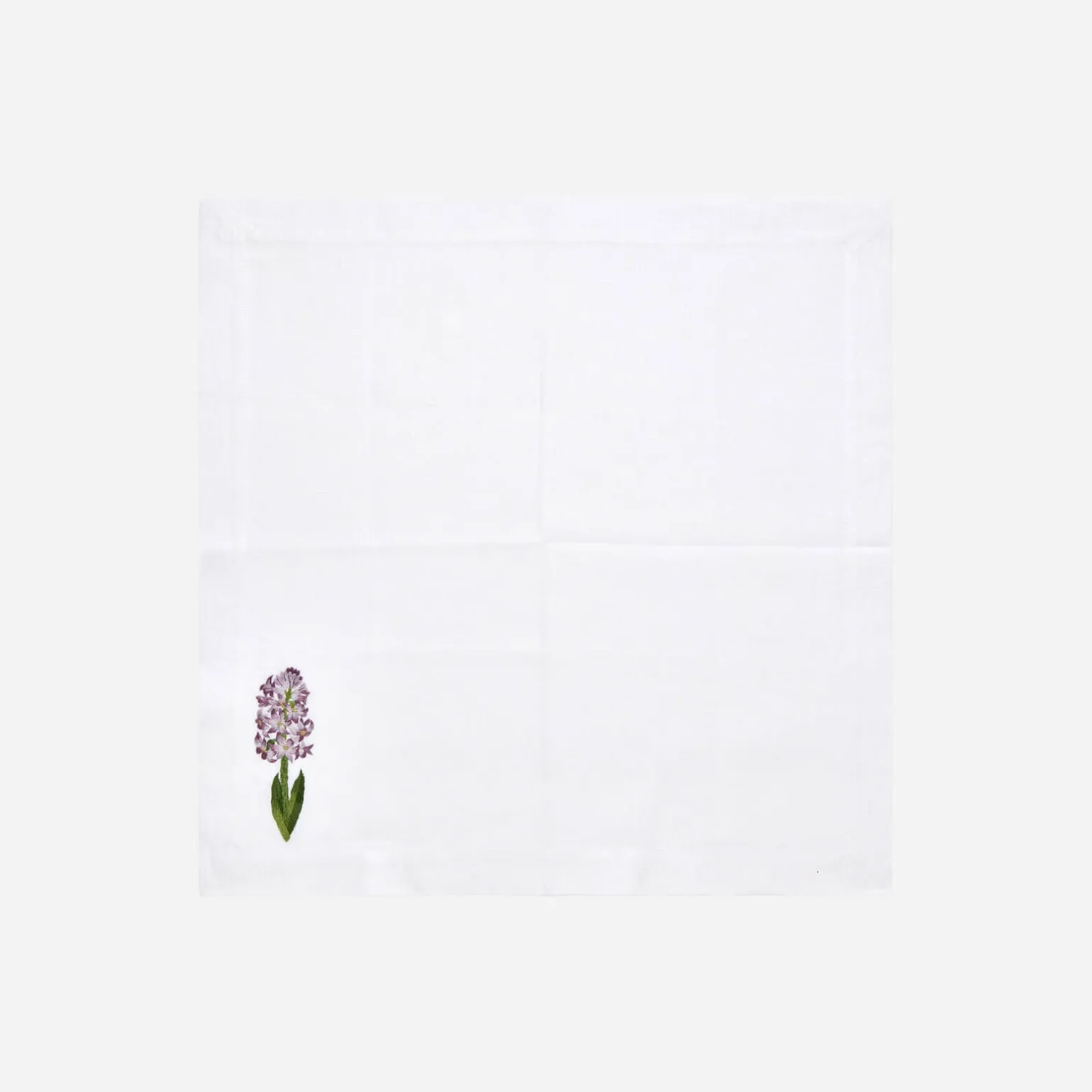 spring_flower_embroidered_2.webp Spring Flower Embroidered Dinner Napkin - Set of 4