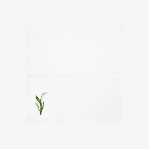 Spring Flower Embroidered Dinner Napkin - Set of 4