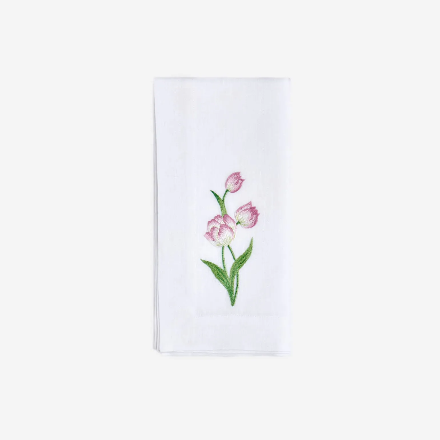 spring_flower_embroidered_5.webp Spring Flower Embroidered Dinner Napkin - Set of 4
