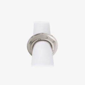 Stars Platinum Napkin Ring - Set of 4