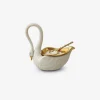 Swan Salt Cellar White