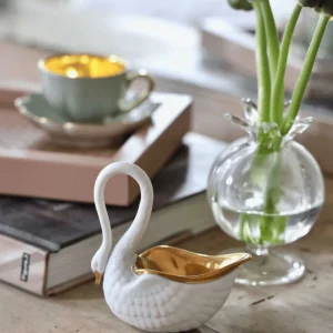 Swan Salt Cellar White