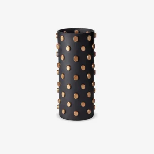 Teo Black & Gold Tall Vase
