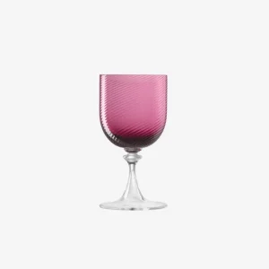 Torse White Wine Glass Ruby Red