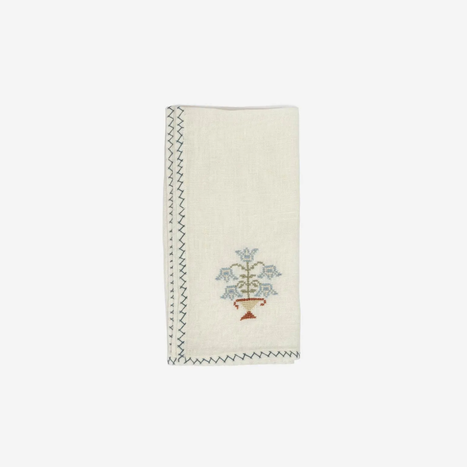 tulip_embroidered_napkin__0.webp Tulip Embroidered Napkin - Blue