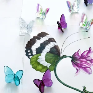 Turquoise Papillon Lucky Butterfly