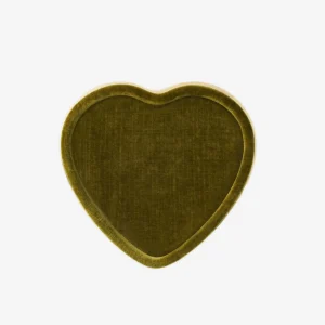 Valentina Velvet Heart Tray Moss