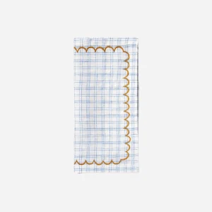 Vanukas Check Napkin Cornflower
