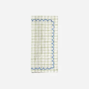 Vanukas Check Napkin Peridot