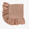 Wes Gingham Frill Tablecloth Blush