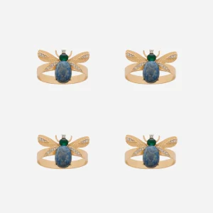 Winged Bug Napkin Ring - Set of 4